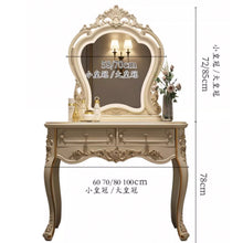 Muatkan imej ke dalam penonton Galeri, Morris European Crown Mirror Dressing Table Set 0.5m to 1.1m
