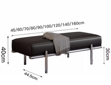 将图片加载到图库查看器，Donovan PU Leather Waiting Bench
