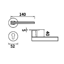 Load image into Gallery viewer, ARMOR Signature Lever Handle Lock ALM-Z7030/S60/6085
