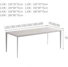 Muatkan imej ke dalam penonton Galeri, Seren Marble Design Sintered Stone Slate Dining Table
