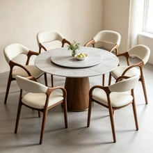Load image into Gallery viewer, Louise Curve Arm Wooden Frame Dining Chair
