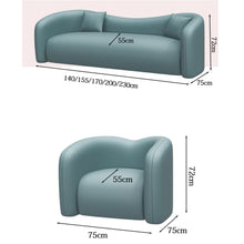 Load image into Gallery viewer, Boone Designer Curve Pet Friendly Leather Sofa
