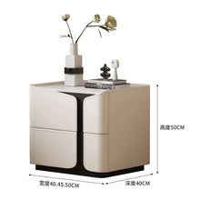 将图片加载到图库查看器，Karyn Italian Design PU Leather Beside Table
