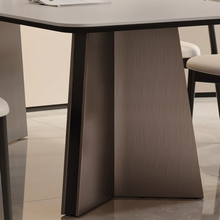 Muatkan imej ke dalam penonton Galeri, Erika V Shape Leg Sintered Stone Dining Table
