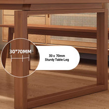 Muatkan imej ke dalam penonton Galeri, Blaese Nordic Wood Dining Table 1.2m to 1.6m
