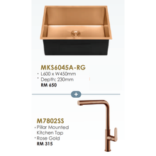 Load image into Gallery viewer, MOCHA Handmade Kitchen Sink
