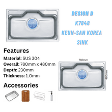 将图片加载到图库查看器，LEVANZO Keun-San Korea Sink
