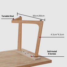 Muatkan imej ke dalam penonton Galeri, Tucker Solid Wood Round Edge Dining Table 1.2m to 2m
