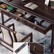 Muatkan imej ke dalam penonton Galeri, Gillespie Chinese Style Ebony Wood Study Work Desk
