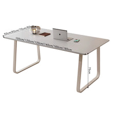 将图片加载到图库查看器，Knight Pure White Minimalist Study Work Desk
