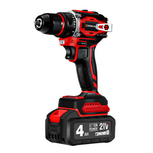 Muatkan imej ke dalam penonton Galeri, 21V Brushless Battery Drill With 2 Five Lithium Battery &amp; 1 Charger
