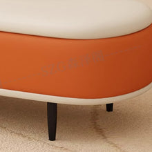 将图片加载到图库查看器，Milly Celebrity Fitting Room Pet Friendly PU Leather Bench
