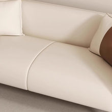 Load image into Gallery viewer, Lloyd Low Back Rest Side Tone Pet Friendly Leather Sofa
