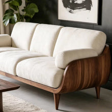 Load image into Gallery viewer, Refugio Premium Luxury Solid Wood Fabric Cushion Sofa
