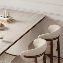 Muatkan imej ke dalam penonton Galeri, Taya Traditional Style Solid Wood with Sintered Stone Slab Dining Table
