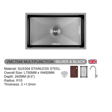 Muatkan imej ke dalam penonton Galeri, VULCANO SUS304 Stainless Steel Multifunction Sink [VMC5045/VMC6045/VMC6845/VMC7545]
