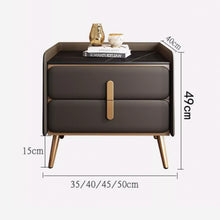 Load image into Gallery viewer, Louie Slate Top Modern Bedside Table
