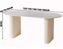 将图片加载到图库查看器，Wilma Off White Cream Leg Modern Dining Table
