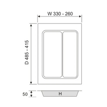 Muatkan imej ke dalam penonton Galeri, MIRAI ABS Cutlery Tray 400B
