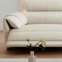 将图片加载到图库查看器，Curtis Leather Electric Recliner Sofa
