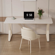 Load image into Gallery viewer, Trevino Cream Minimalist Modern Study Work Desk
