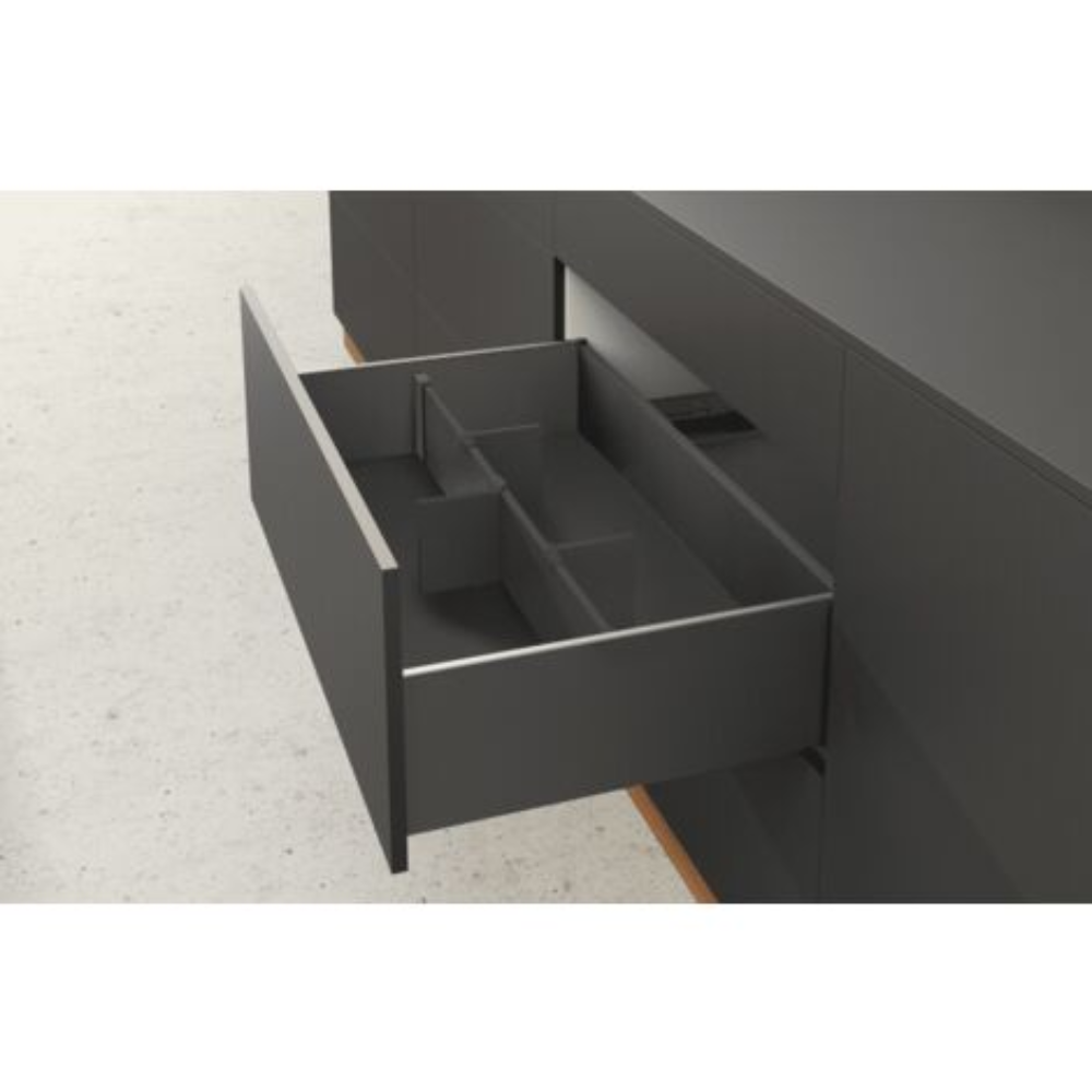HETTICH OrgaStore 830, Aluminium profile with plastic lengthways dividers