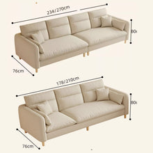 Muatkan imej ke dalam penonton Galeri, Olson High Tech Fabric Cream Sofa

