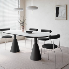 Load image into Gallery viewer, Yates Retro Style Rounded Rectangle Dining Table
