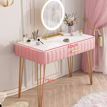 将图片加载到图库查看器，Marilyn Princess Style Gold Legs Dressing Table Set 0.6m to 1m
