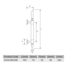 Muatkan imej ke dalam penonton Galeri, EVERGREEN Pull Handle 623A/260/NB
