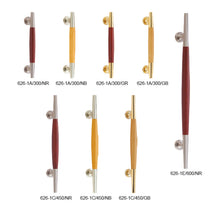 将图片加载到图库查看器，EVERGREEN Wood &amp; Brass Combination Pull Handle 626
