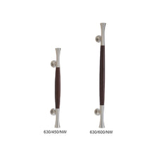 将图片加载到图库查看器，EVERGREEN Wood &amp; Brass Combination Pull Handle 630
