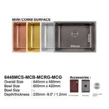 将图片加载到图库查看器，LEVANZO One Piece Process Mini Honeycomb Sink

