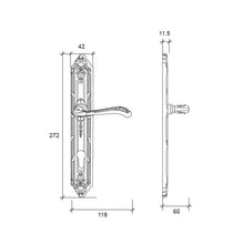 将图片加载到图库查看器，LIBRA Solid Brass Lever Handle on Plate 6749
