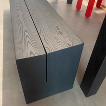 将图片加载到图库查看器，Brock Uneven V Seat Solid Wood Bench
