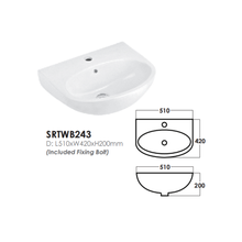 Muatkan imej ke dalam penonton Galeri, SORENTO Wall Hung Basin
