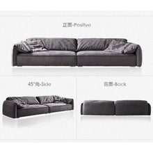 将图片加载到图库查看器，Eleanor Elephant Ear New Modern Linear Fabric Sofa
