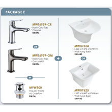 将图片加载到图库查看器，MOCHA Bathroom Basin + Sink Tap [Package)
