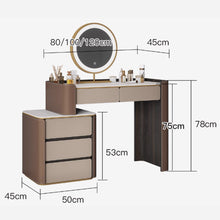 Muatkan imej ke dalam penonton Galeri, Elliott Modern Curve Edge Dressing Table 0.8m to 1.2m
