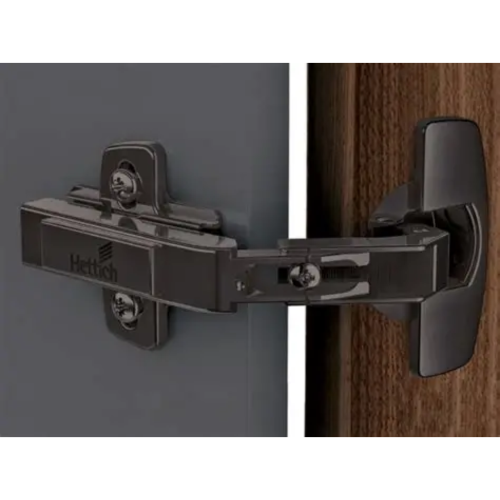 HETTICH Intermat Hinge with Cup in Sensys Design (Obsidian Black)