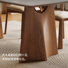 将图片加载到图库查看器，Darcey Sintered Stone Top With Solid Wood Base Dining Table
