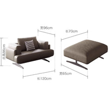 Muatkan imej ke dalam penonton Galeri, Fitzgerald Italian Designer Luxury Wide Seat Cowhide Leather Sofa
