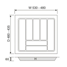 Load image into Gallery viewer, MIRAI ABS Cutlery Tray 600C
