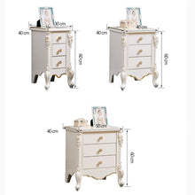 将图片加载到图库查看器，Dominic European Design 3 Drawers Bedside Table
