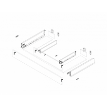 将图片加载到图库查看器，BLUM MERIVOBOX Height Drawer Combo SU1
