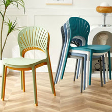 Muatkan imej ke dalam penonton Galeri, Shaffer Cutout Back Stackable Party Dining Chair
