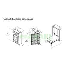 将图片加载到图库查看器，MIRAI CS09 Rotating Pull Down Bed Mechanism For Front Fitting With Multi Display
