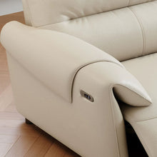 将图片加载到图库查看器，Curtis Leather Electric Recliner Sofa
