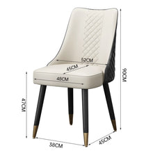 Load image into Gallery viewer, Chaim PU Leather High Back Rest Dining Chair
