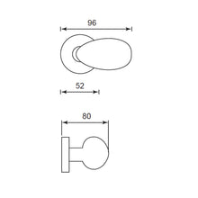 Muatkan imej ke dalam penonton Galeri, FRASCIO Solid Brass Lever Handle On Rose - Uovo 796-52P
